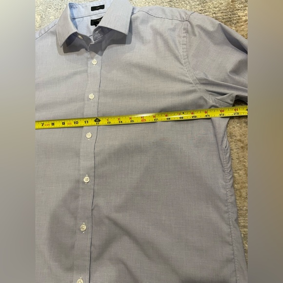 J Crew Men's Ludlow Dress Shirt Size L 16 1/2 - 35 Blue Slim Fit Button Down EUC - Picture 8 of 11
